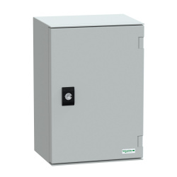 Schneider Electric Caja de Montaje en Pared NSYPLM32G, 160 x 310mm, Gris 