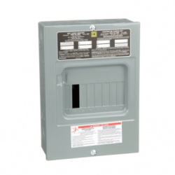 Schneider Electric Centro de Carga QO612L100S, 6 Polos, 100A, Sobreponer, Gris 