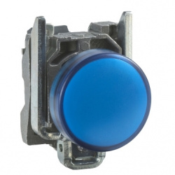 Schneider Electric Luz Piloto con LED Integral XB4BVG6, 120V, Azul 