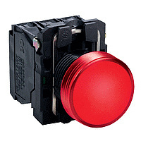 Schneider Electric Luz Piloto con LED Integral XB5AVB4, 24V, Rojo 