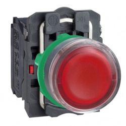 Schneider Electric Luz Piloto XB5AW34G5, Rojo 