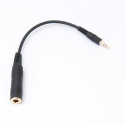 Sennheiser Adaptador 3.5mm Jack Macho - 6.3mm Jack Hembra, Negro 