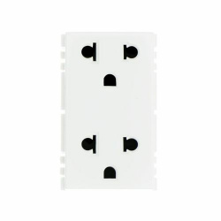 Simon Tomacorriente 2500440-030, 2 Enchufes, 127 - 120V, 15A, Blanco 