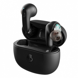 Skullcandy Audífonos Intrauriculares con Micrófono TW RAIL, Inalámbrico, Bluetooth, Negro 