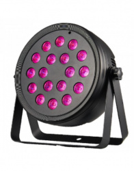 SL Prolighting Proyector de Luz 30-P-PAR1844IN1, 18 Leds RGB, Azul/Verde/Rojo 