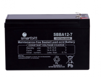 Smartbitt Batería de Reemplazo para No Break SBBA12-7, 12V, 7Ah 