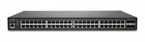 Switch Sonicwall Gigabit Ethernet SWS14-48FPOE, 52 Puertos 10/100/1000Mbps (48x PoE) + 4 Puertos SFP, 176 Gbit/s, 3200 Entradas - Administrable 