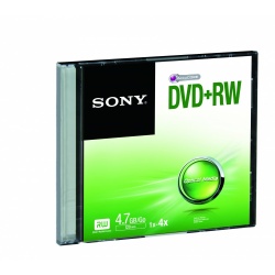 Sony Disco Virgen para DVD, DVD+RW, 4.7GB, 1 Disco 