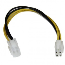 StarTech.com Cable de Poder ATX Macho - Hembra (4-pin), 20cm 