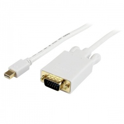 StarTech.com Cable Mini DisplayPort Macho - VGA (D-Sub) Macho, 3 Metros, Blanco 