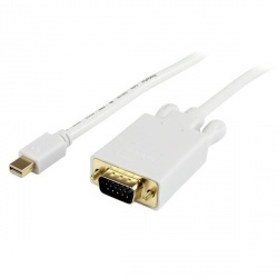 StarTech.com Cable Mini DisplayPort 1.2 Macho - VGA (D-Sub) Hembra, 1080p, 90cm, Blanco 