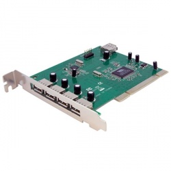 StarTech.com Tarjeta PCI PCIUSB7, Alámbrico, 7 Puertos USB 2.0 