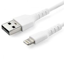 StarTech.com Cable de Carga Certificado MFi Lightning Macho - USB A Macho, 1 Metro, Blanco, para iPod/iPhone/iPad 