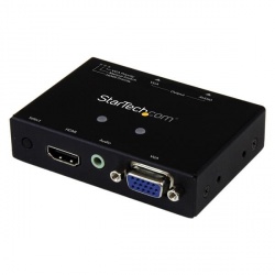 StarTech.com Video Splitter HDMI/VGA, 1x HDMI, 2x VGA, Negro 