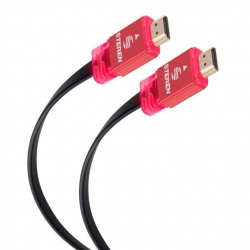 Steren Cable HDMI Macho - HDMI Macho, 4K, 2 Metros, Negro/Rojo 