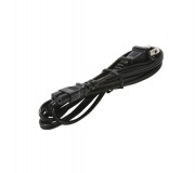 Steren Cable de Poder Interlock, SPT-2, 2 Metros, Negro 