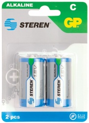 Steren Pilas No Recargables C, Alcalinas, 1.5V, 2 Piezas 