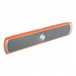 Steren Bocina Portátil SoundBar, Bluetooth, Inalámbrico, 5W RMS, USB, Naranja 