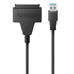 Steren Cable USB A Macho, para Disco Duro SATA 3.5”/2.5”, Negro 
