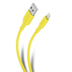 Steren Cable USB A Macho - Lightning Macho, 1 Metro, Amarillo 