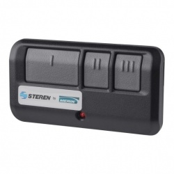 Steren Control Remoto de 3 Botones, Negro, para LiftMaster/Chamberlain/Merik 