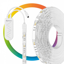 Steren Tira de Luces LED Multicolor RGB SHOME-1295,Wi-Fi, con Control Remoto, 5 Metros 