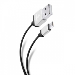 Steren Cable USB A Macho - Micro USB Macho, 1 Metro, Negro 