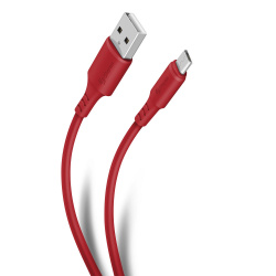 Steren Cable USB A Macho - Micro USB Macho, 1 Metro, Rojo 