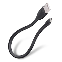 Steren Cable USB A Macho - Micro USB Macho, 25cm, Negro 