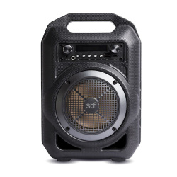 STF Bocina Portátil Boom, Bluetooth, Inalámbrico/Alámbrico, 9W RMS, Negro 