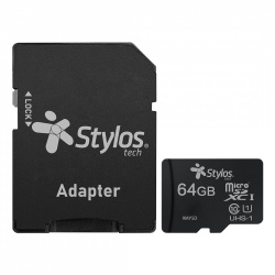 Memoria Flash Stylos STMSDA3B, 64GB MicroSD 