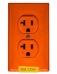 Supplier Tomacorriente SE-830N, 2 Enchufes, 125V, 20A, Naranja 