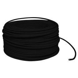 Surtek Bobina de Cable Eléctrico, Calibre 12, 100 Metros, Negro 