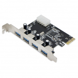 SYBA Tarjeta PCI Express SD-PEX20133, 4x USB 3.0, 5 Gbit/s 