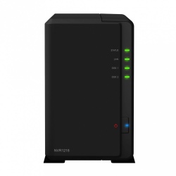 Synology NVR de 12 Canales NVR1218 para 2 Discos Duros, max. 20TB, 2x USB 2.0, 1x RJ-45 