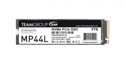 SSD Team Group MP44L NVMe, 2TB, M.2, 4400 MB/s Escritura, 4800 MB/s Lectura, PCI Express 4.0 