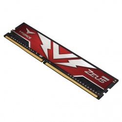 Memoria RAM Team Group T-FORCE ZEUS DDR4, 3200MHz, 8GB, Non-ECC, CL20, Rojo ― ¡Compra y recibe $100 de saldo para tu siguiente pedido! Limitado a 10 unidades por cliente 