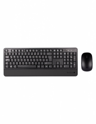 Kit de Teclado y Mouse TechZone TZCOMBINA07, RF Inalámbrico, USB, Negro (Español) 