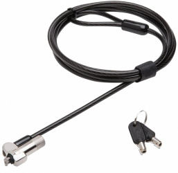 Techzone Candado de Llave para Laptop Nano Lock, 1.8 Metros, Negro 