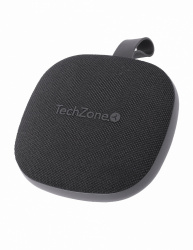 TechZone Bocina Portátil TZSP01, Bluetooth, Inalámbrico, 5W RMS, USB C, Negro/Gris 