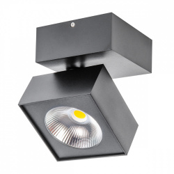 Tecnolite Lámpara LED Spot para Techo Ping, Interiores, Luz Suave Cálida, 13W, Negro, para Casa 