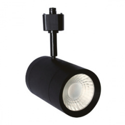 Tecnolite Lámpara LED Spot para Riel Indus, Interiores, Luz Suave Cálida, 16W, 1600 Lúmenes, Negro, para Casa 