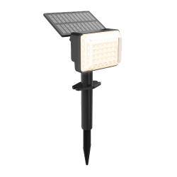 Tecnolite Lámpara Solar LED con Estaca ZOLBENE I, Exteriores, Luz Cálida, 1.3W,  145 Lúmenes, Negro, para Casa 