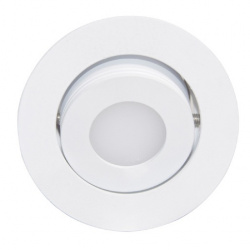 Tecnolite Lámpara LED para Techo Empotrable Iota, Regulable, Interiores, Luz Suave Cálida, 3W, 120 Lúmenes, Blanco, para Oficina 