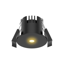 Tecnolite Lámpara LED para Techo Empotrable Alscia I, Interiores, Luz Cálida Brillante, 3W, 120 Lúmenes, Negro, Casa 