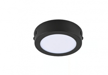 Tecnolite Lámpara LED Plafón para Sobreponer, Interiores, Luz de Día, 6W, 350 Lúmenes, Blanco/Negro, para Casa 