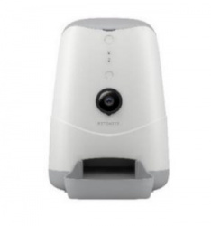 Tecnolite Dispensador de Alimentos para Mascota AM35VCDTCW, 3.7 Litros, Cámara, WiFi, Blanco 