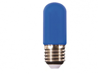 Tecnolite Foco LED Miniatura T30LEDE27TORPEDOLD, Luz de Día, Base E27, 1W, 50 Lúmenes, Azul 