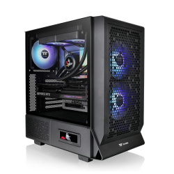 Gabinete Thermaltake Ceres 330 TG ARGB, Midi-Tower, ATX/EATX/Micro-ATX/Mini-ITX, USB 3.0, sin Fuente, 3 Ventiladores Instalados, Negro 