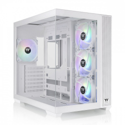 Gabinete Thermaltake View 380 TG ARGB, Midi-Tower, ATX/Micro-ATX/Mini-ITX, USB 3.0, sin Fuente, 4 Ventiladores Instalados, Blanco 